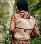 Bag / backpack 2 in 1 made of black eco leather  (1) (1) (1) (1) (1) (1) (1)